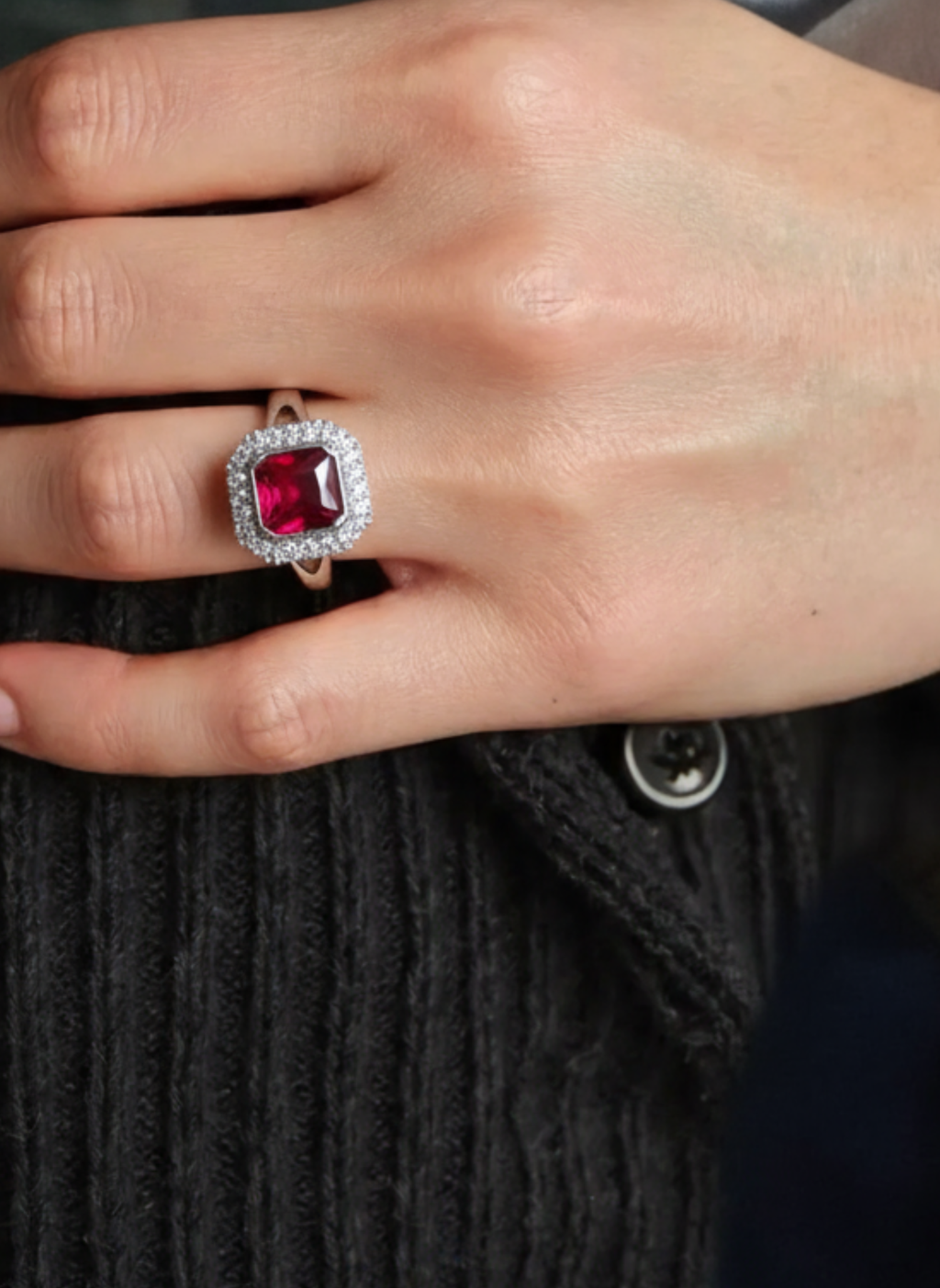 Adjustable Square shaped Ring