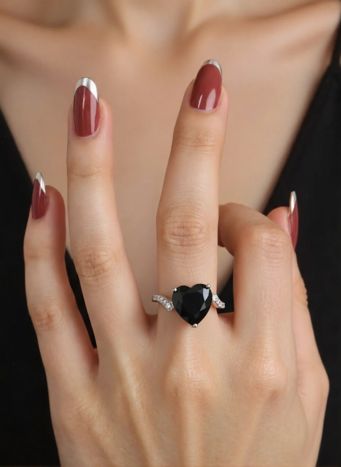 Adjustable Heart Ring