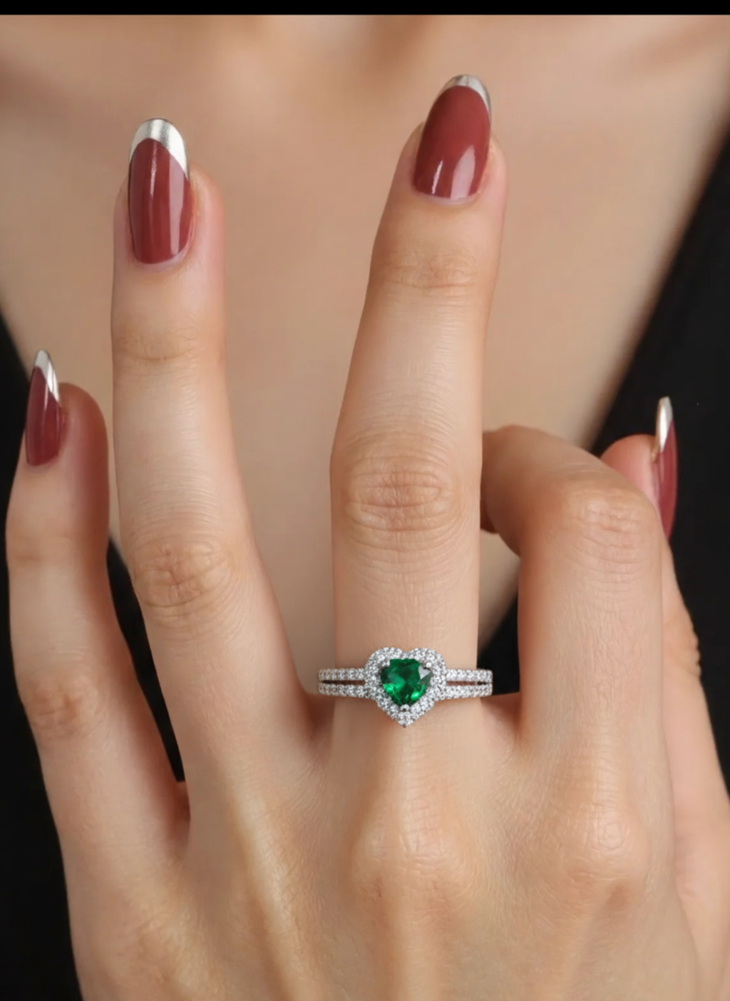 Heart Shaped Adjustable Ring