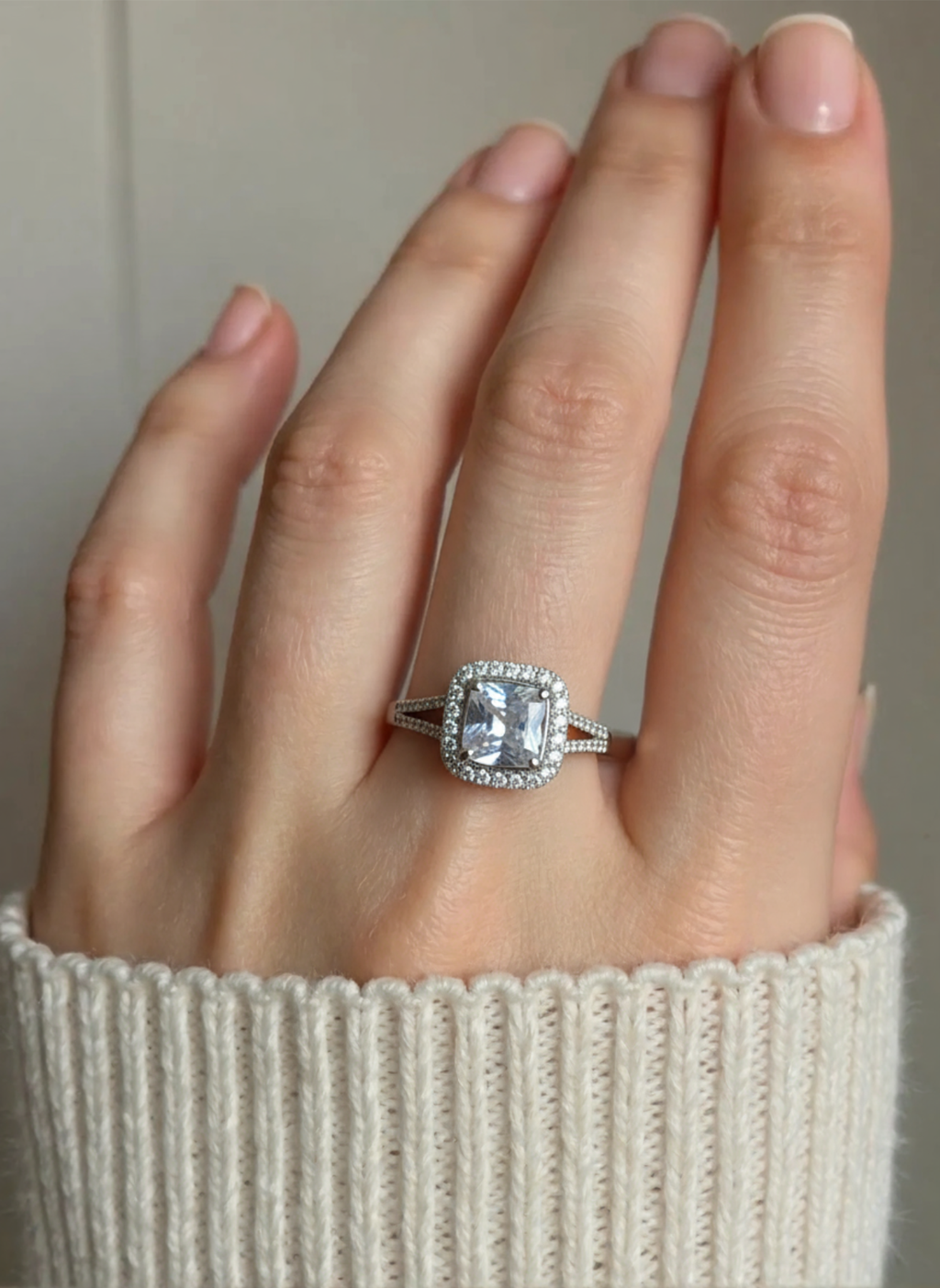 Adjustable Square shaped Ring